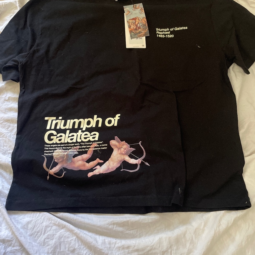 Zara Black Graffic T-Shirt